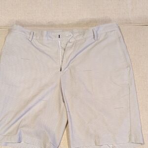 Nike Men's Pinstriped Light Gray Shorts